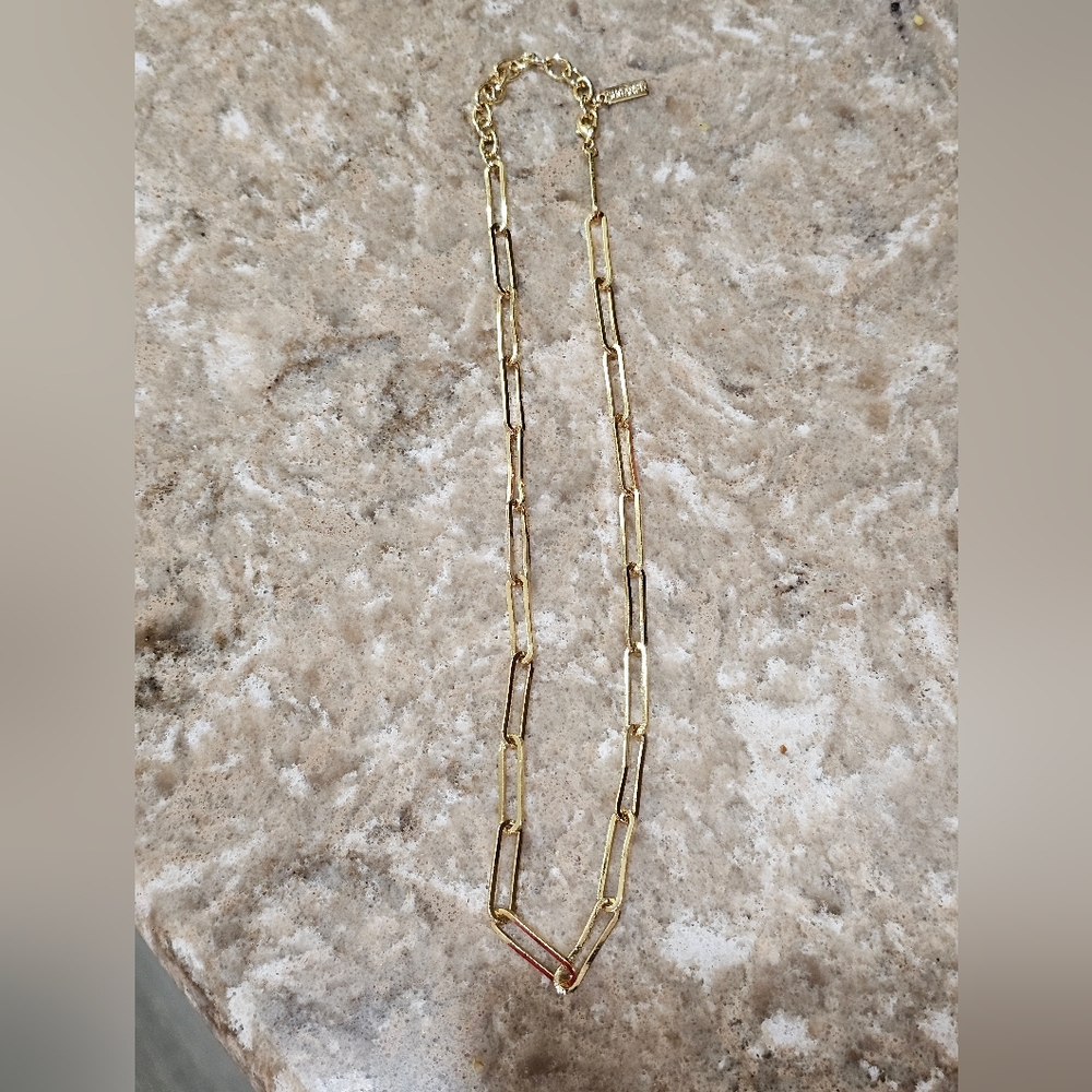 Sugarfix by Baublebar Paperclip Golden Goldtone Necklace - Picture 7 of 8